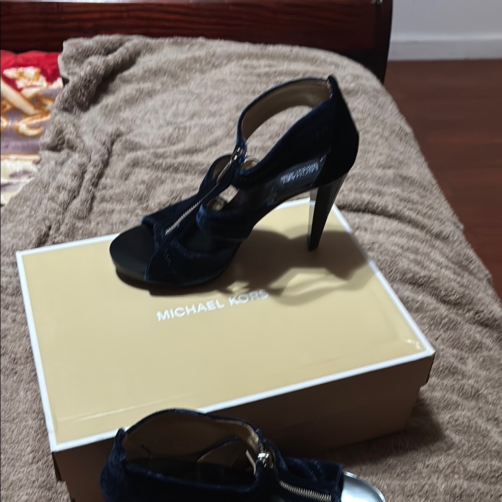 Michael Kors Black Stiletto Slingback Heels